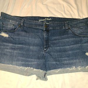 Universal thread distressed shorts